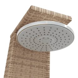 vidaXL Utedusj beige 55x60x224 cm polyrotting og akasie