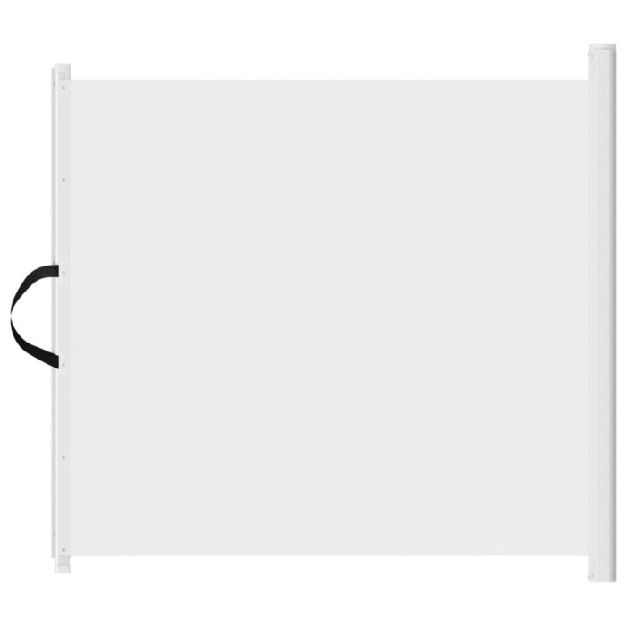 vidaXL Uttrekkbar kjæledyrport hvit 82,5×125 cm