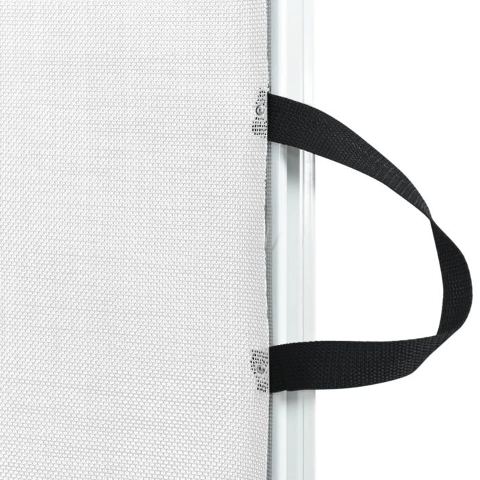 vidaXL Uttrekkbar kjæledyrport hvit 82,5×125 cm