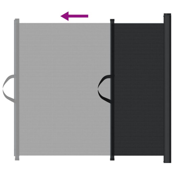 vidaXL Uttrekkbar kjæledyrport svart 82,5×125 cm