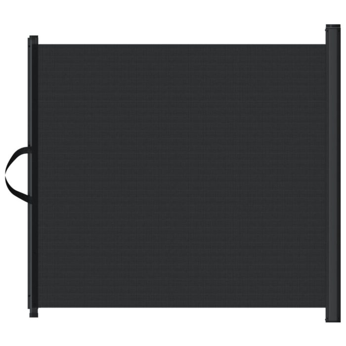 vidaXL Uttrekkbar kjæledyrport svart 102,5×125 cm