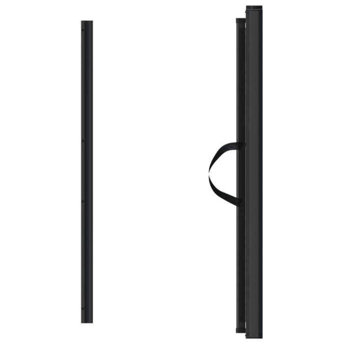 vidaXL Uttrekkbar kjæledyrport svart 102,5×125 cm