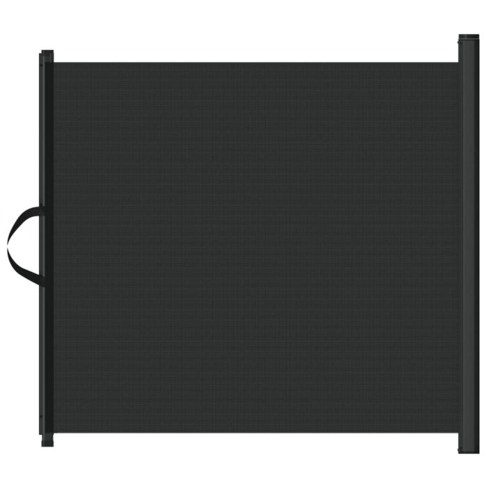 vidaXL Uttrekkbar kjæledyrport svart 117,5×125 cm