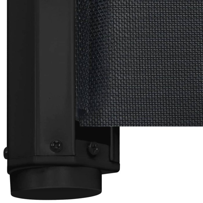 vidaXL Uttrekkbar kjæledyrport svart 117,5×125 cm