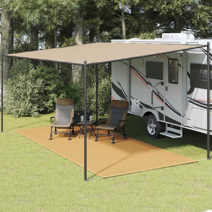 vidaXL Teltteppe sand 250×600 cm HDPE