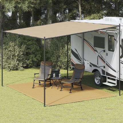 vidaXL Teltteppe sand 300×400 cm HDPE