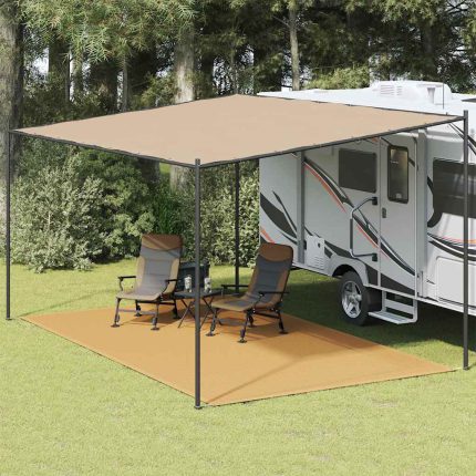 vidaXL Teltteppe sand 300×500 cm HDPE