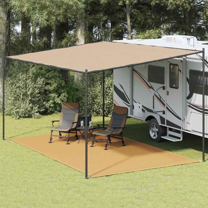 vidaXL Teltteppe sand 300×500 cm HDPE