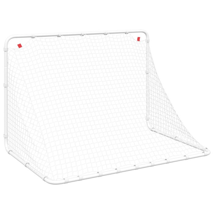 vidaXL Fotballmål hvit 122x81x81 cm stål