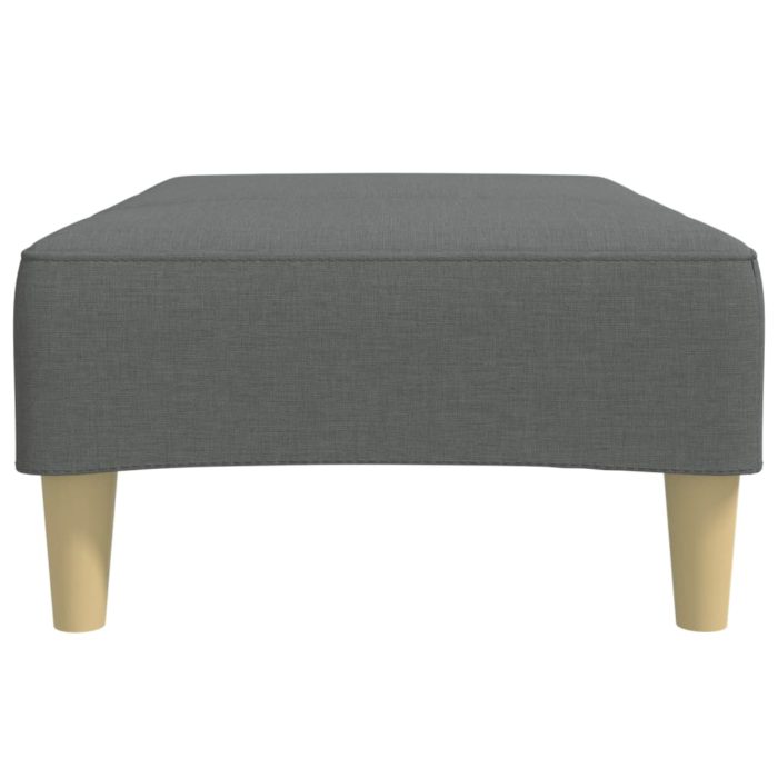 vidaXL Fotskammel mørkegrå 77x55x31 cm stoff