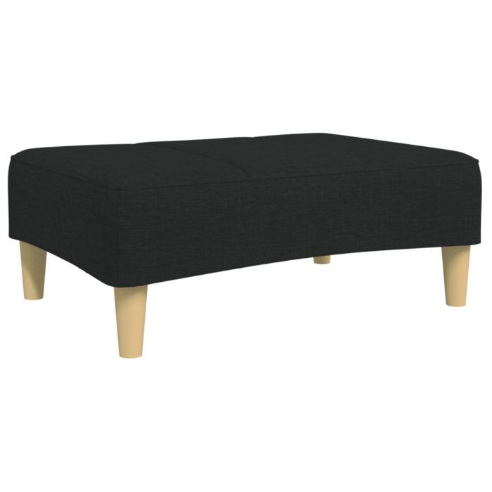 vidaXL Fotskammel svart 77x55x31 cm stoff