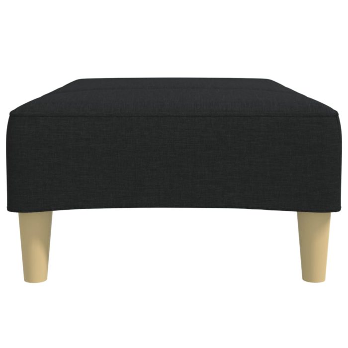 vidaXL Fotskammel svart 77x55x31 cm stoff