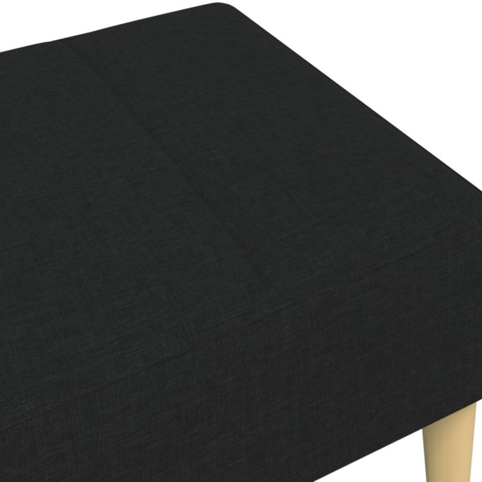 vidaXL Fotskammel svart 77x55x31 cm stoff