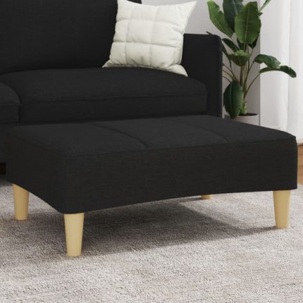 vidaXL Fotskammel svart 77x55x31 cm stoff