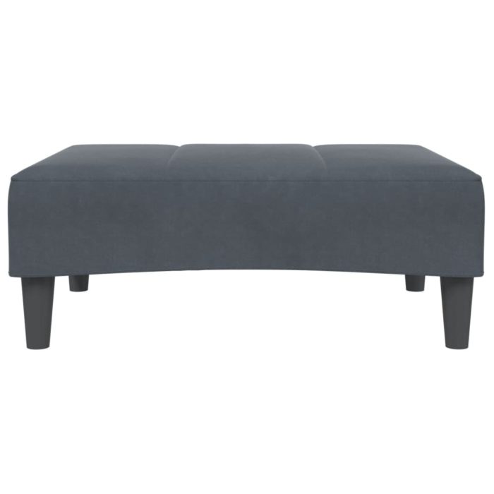 vidaXL Fotskammel svart 77x55x31 cm fløyel