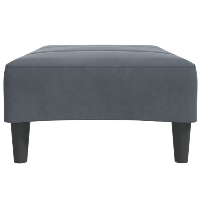 vidaXL Fotskammel svart 77x55x31 cm fløyel