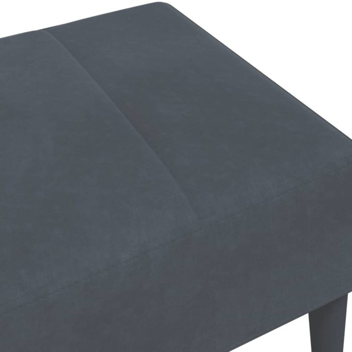 vidaXL Fotskammel svart 77x55x31 cm fløyel