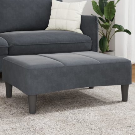 vidaXL Fotskammel svart 77x55x31 cm fløyel