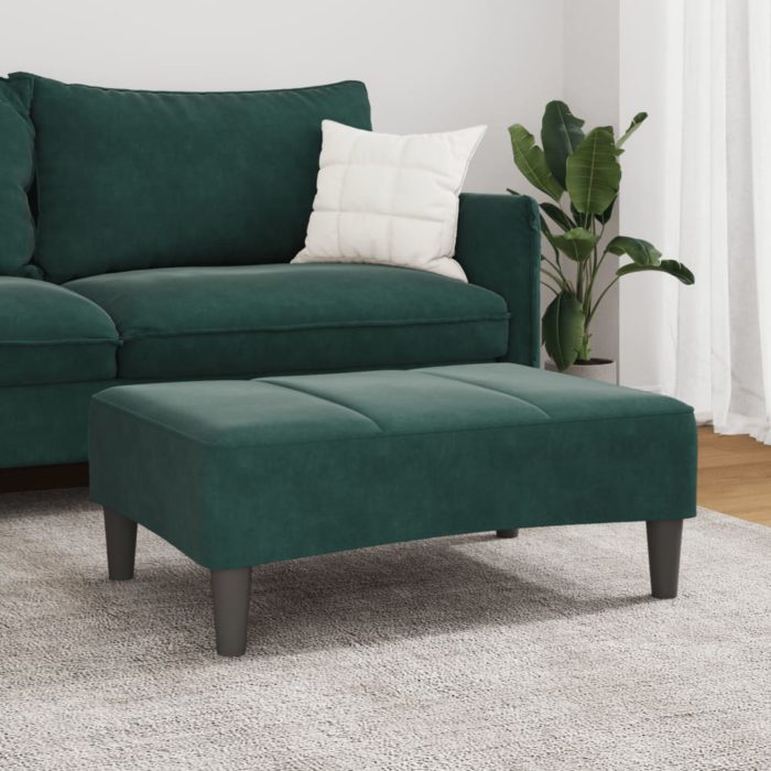 vidaXL Fotskammel svart 77x55x31 cm fløyel