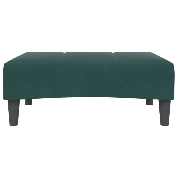 vidaXL Fotskammel svart 77x55x31 cm fløyel