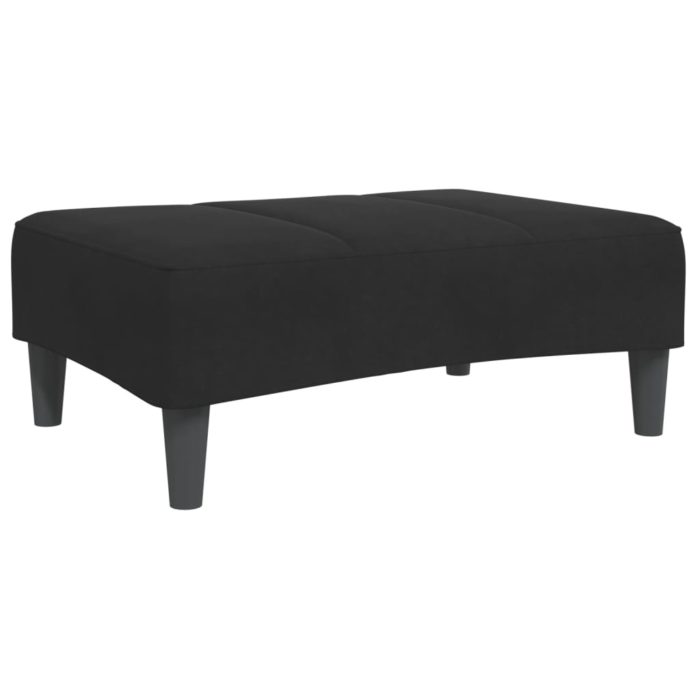 vidaXL Fotskammel svart 77x55x31 cm fløyel