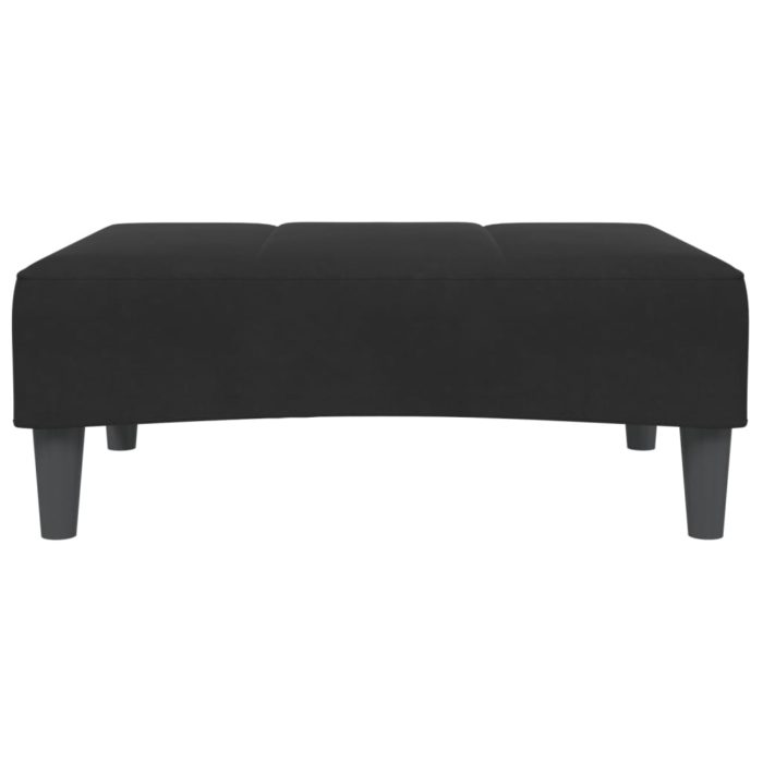 vidaXL Fotskammel svart 77x55x31 cm fløyel