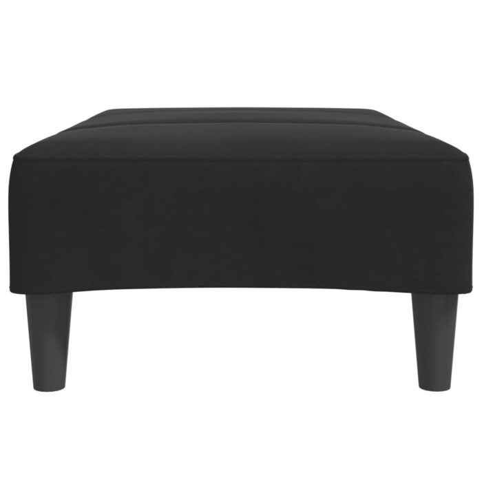 vidaXL Fotskammel svart 77x55x31 cm fløyel