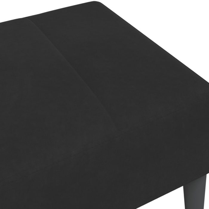 vidaXL Fotskammel svart 77x55x31 cm fløyel