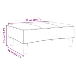 vidaXL Fotskammel svart 77x55x31 cm fløyel