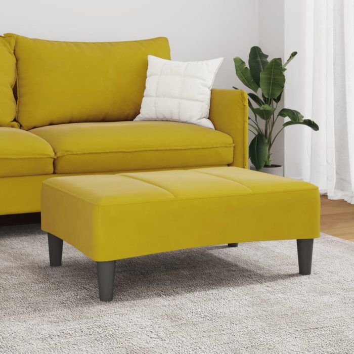 vidaXL Fotskammel svart 77x55x31 cm fløyel