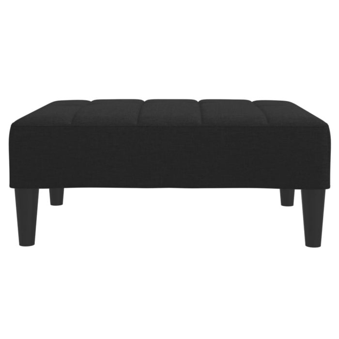vidaXL Fotskammel svart 77x55x31 cm stoff