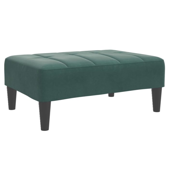vidaXL Fotskammel mørkegrønn 77x55x31 cm fløyel