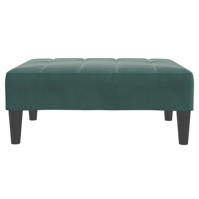 vidaXL Fotskammel mørkegrønn 77x55x31 cm fløyel