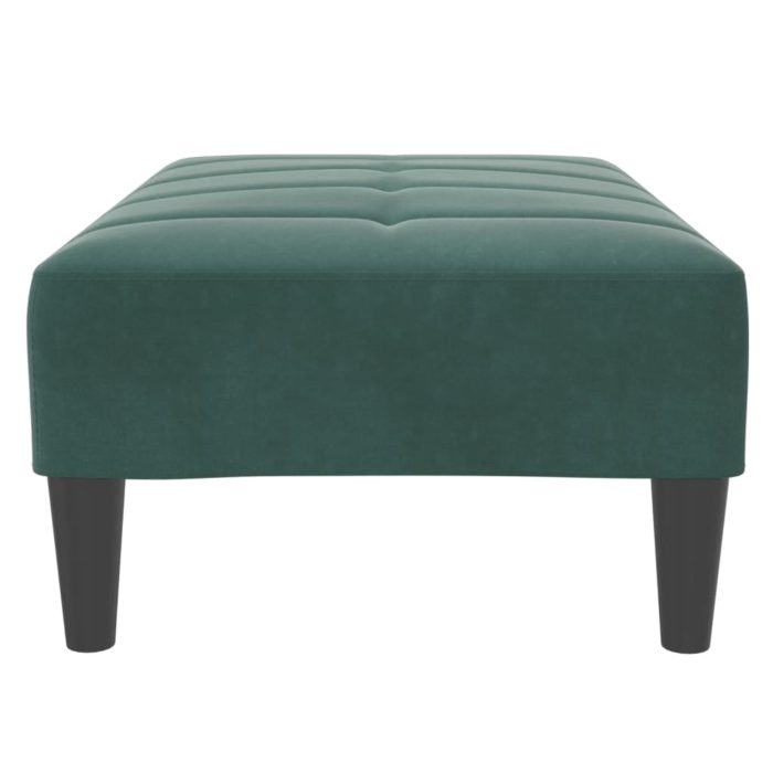 vidaXL Fotskammel mørkegrønn 77x55x31 cm fløyel