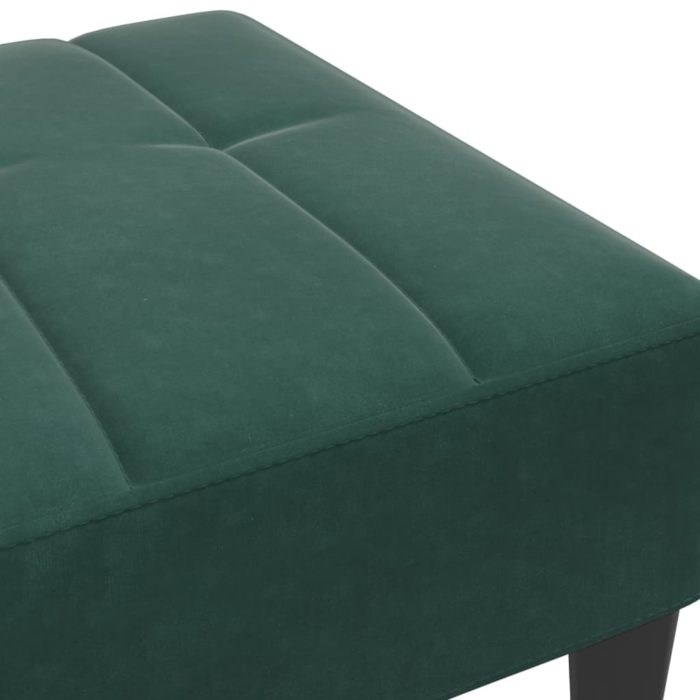 vidaXL Fotskammel mørkegrønn 77x55x31 cm fløyel