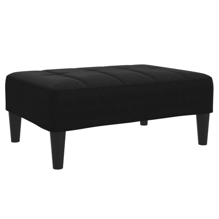 vidaXL Fotskammel svart 77x55x31 cm fløyel