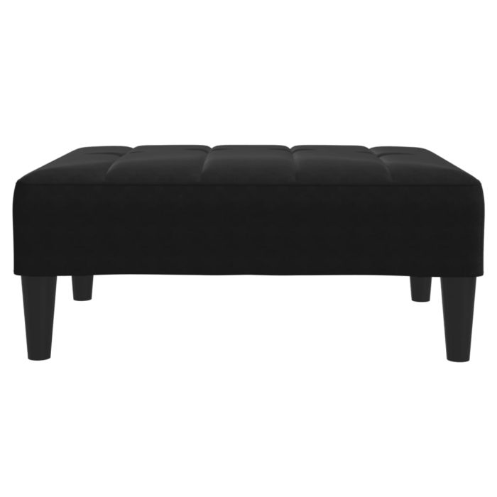 vidaXL Fotskammel svart 77x55x31 cm fløyel