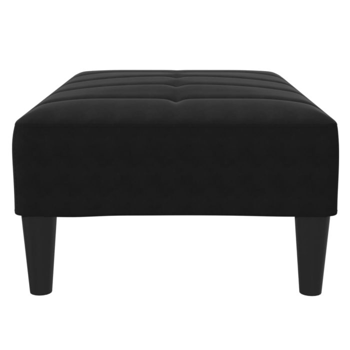 vidaXL Fotskammel svart 77x55x31 cm fløyel