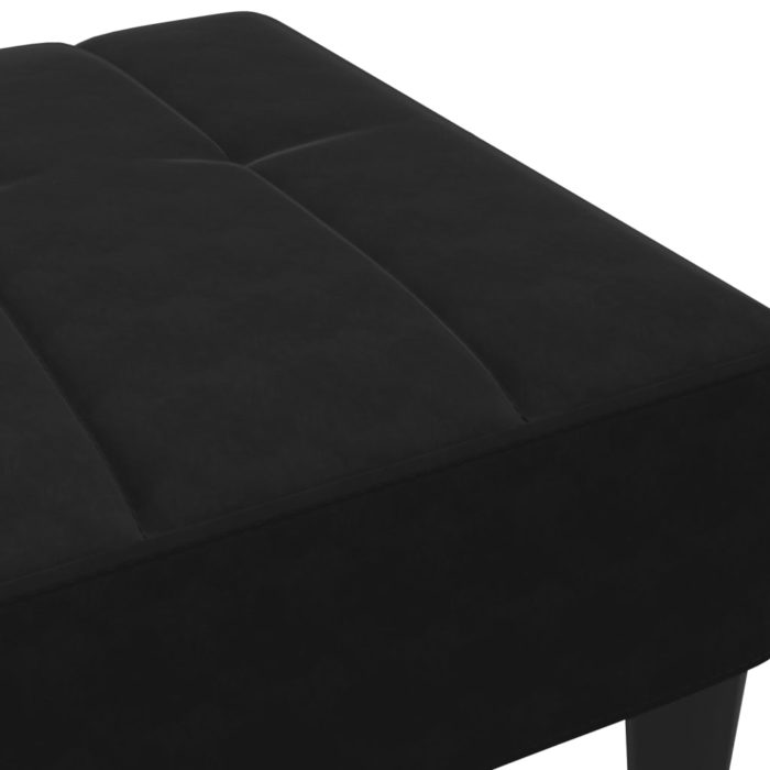 vidaXL Fotskammel svart 77x55x31 cm fløyel