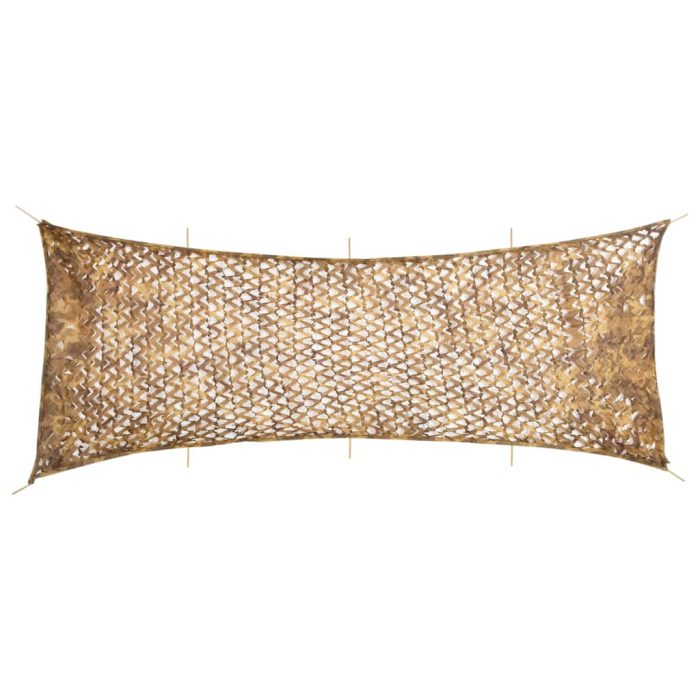 vidaXL Kamuflasjenett med oppbevaringspose 833×297 cm sand