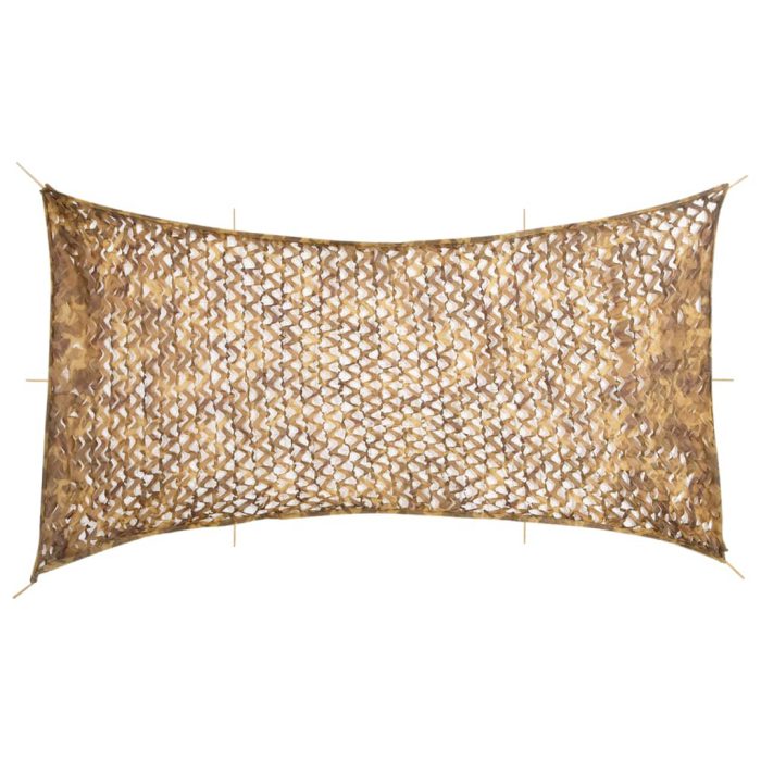 vidaXL Kamuflasjenett med oppbevaringspose 708×423 cm sand