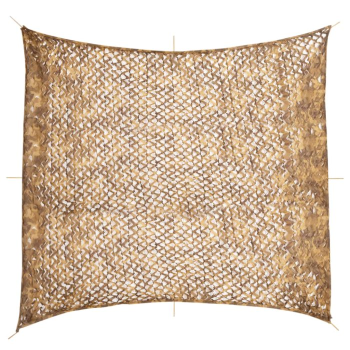 vidaXL Kamuflasjenett med oppbevaringspose 521×493 cm sand