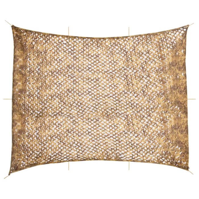 vidaXL Kamuflasjenett med oppbevaringspose 618×512 cm sand