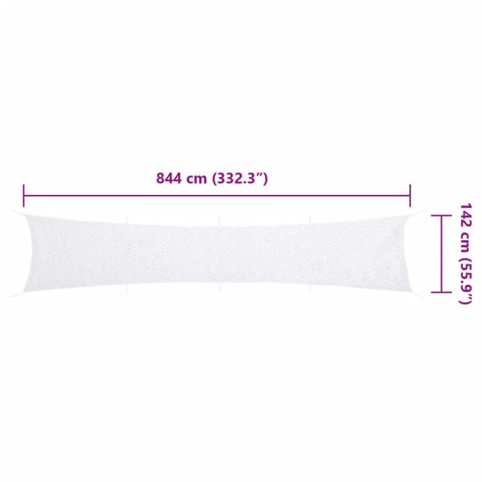 vidaXL Kamuflasjenett med oppbevaringspose 844×142 cm hvit