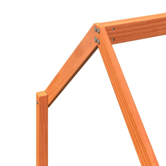 vidaXL Sengeramme for barn voksbrun 90×190 cm heltre furu
