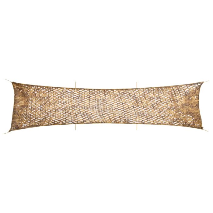 vidaXL Kamuflasjenett med oppbevaringspose 613×138 cm sand