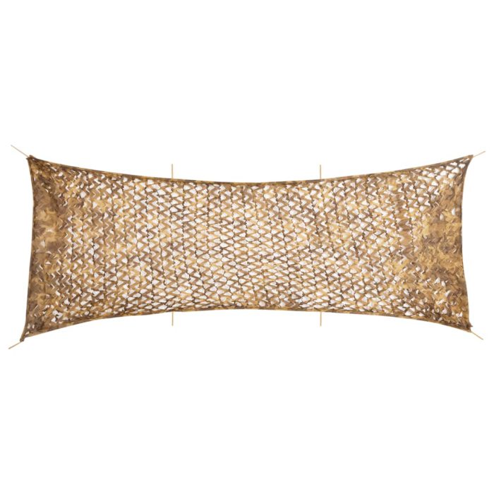 vidaXL Kamuflasjenett med oppbevaringspose 623×203 cm sand