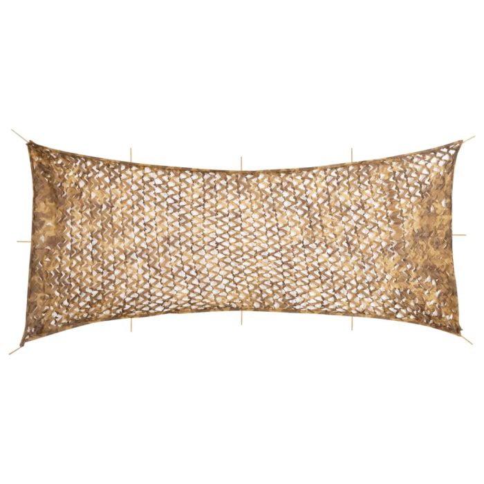 vidaXL Kamuflasjenett med oppbevaringspose 844×429 cm sand