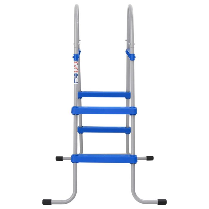 vidaXL Bassengstige for frittstående basseng 84 cm stål og plast