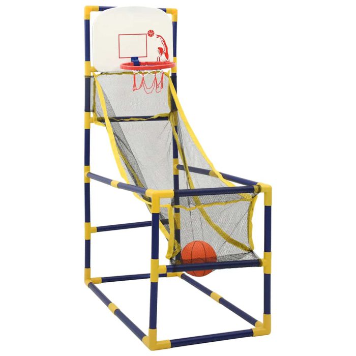 vidaXL Basketballmaskin med ball og pumpe 45x86x127 cm